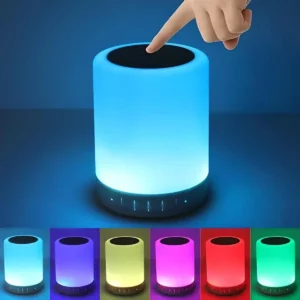 parlante lampara touch portÁtil con luz
